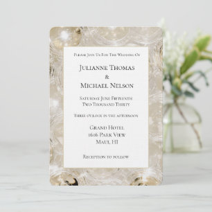Convites Taças De Champanhe Douradas Casamento