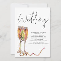 Taças de Champanhe Minimalistas Casamento