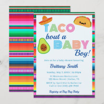 Taco Bout a Baby Boy Fiesta Stripe Chá de fraldas
