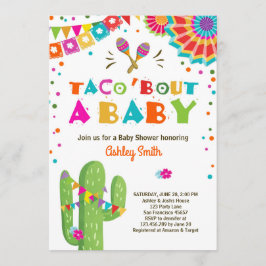 Convites Taco Bout a Baby Fiesta Chá de fraldas