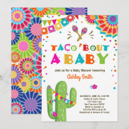 Convites Taco Bout a Baby Fiesta Chá de fraldas