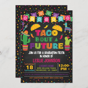 Convites Taco Bout a Future Invitation - Blk