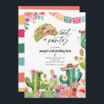 Convites Taco 'Bout A Party 60th Birthday Fiesta Cactus<br><div class="desc">Taco 'Bout A Party 60th Birthday Fiesta Cactus InvitationTodos os designs são © PIXEL PERFECTION PARTY LTD</div>
