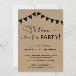 Convites Taco 'Bout a Party Birthday Invation