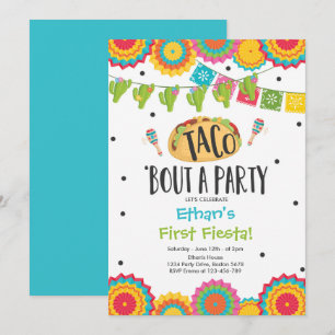 Convites Taco 'Bout a Party Boy First Fiesta Birthday
