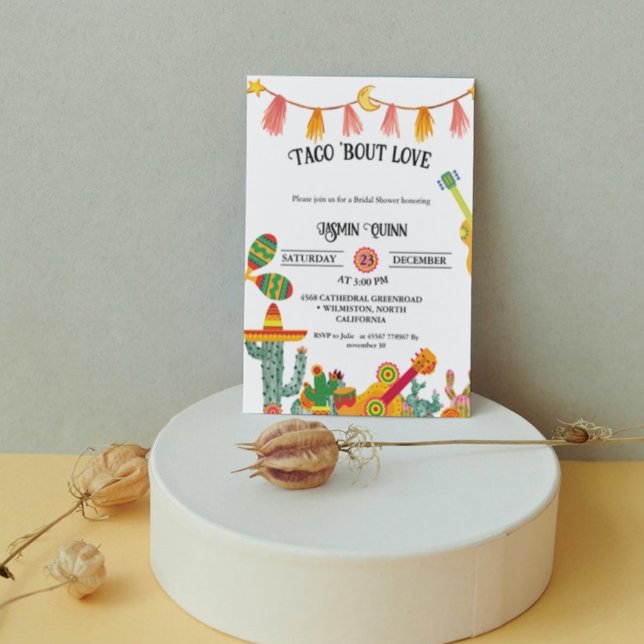 Convites Taco 'Bout Love Cactus Chá de panela (Criador carregado)
