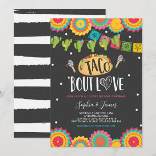 Convites Taco 'Bout Love Casal Fiesta Party In In