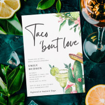 Taco Bout Love Chá de panela mexicano