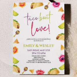 Convites Taco Bout Love! Chá Fiesta Wedding