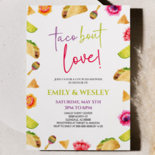 Convites Taco Bout Love! Chá Fiesta Wedding