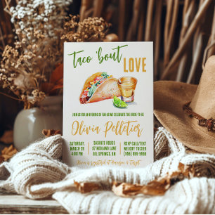 Convites Taco 'Bout Love! Tacos e Chá de panela de tequila