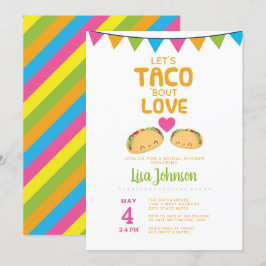 Convites Taco Chá de panela fiesta// Taco 'Bout Love'
