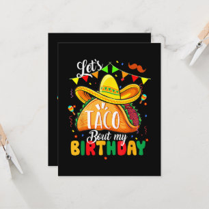 Convites Taco Sobre Meu Aniversário Divertido Cinco De Mayo