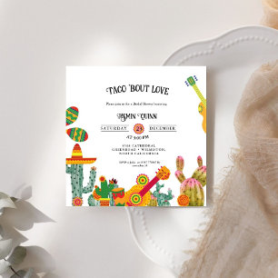 Convites Taco sobre o casamento do chá de casais