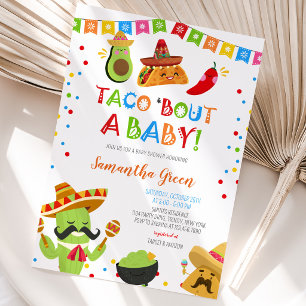 Convites Taco Sobre um Chá de Bebê