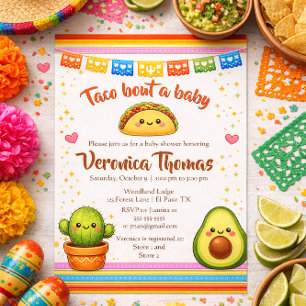 Convites Taco sobre um Chá de Bebê