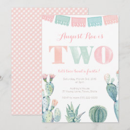 Convites Taco sobre um segundo aniversário da festa mexican