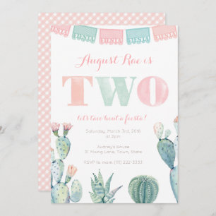 Convites Taco sobre um segundo aniversário da festa mexican