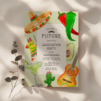 Taco sobre uma Festa de formatura mexicana do futu