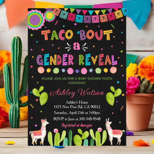 Convites Taco Sobre uma Festa de Revelação de Gênero Convit