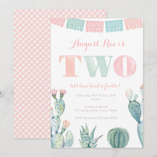 Convites Taco sobre uma festa mexicana de segundo aniversá