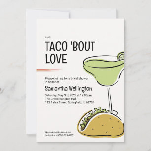 Convites Taco Themed Chá de panela Invite