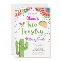 Taco Twosday Fiesta Girl mexicana Segundo Aniversá