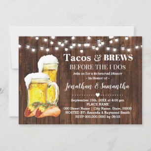 Convites Tacos Russos e Brechas Antes Que Eu Faça Casais C