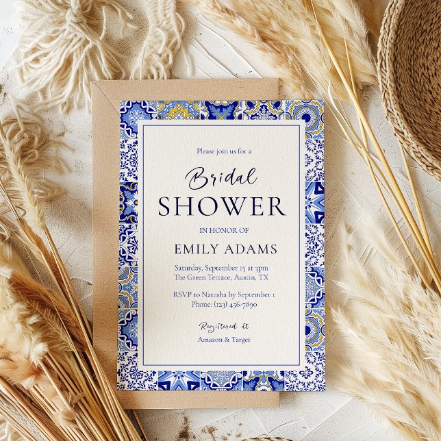 Convites Talavera Fiesta: Um Chá de panela Espanhol Mexican (Criador carregado)