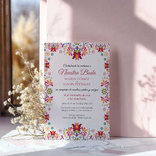 Convites Talavera Majólica Colorido Casamento Espanhol Flor