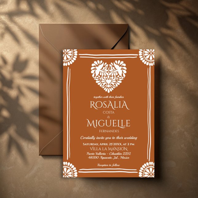 Convites Talavera terracota casamento mexicano (Talavera terracotta Mexican wedding Invitation cards with rsvp template instant download)