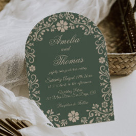 Convites Talavera Verde Casamento Mexicano