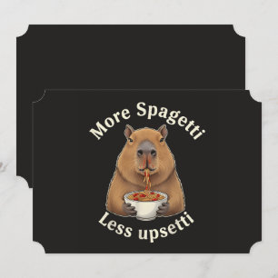 Convites Tampa Capivara Espaguete Piada - Mais Espaguete Me