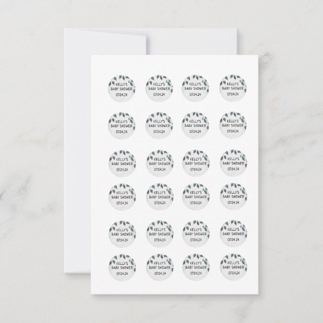 Convites Tampas Rockie e Lyla Hershey de 75 polegadas (Frente)