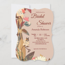 Convites Tan - Marsala Wine & twist of Hues of Pink