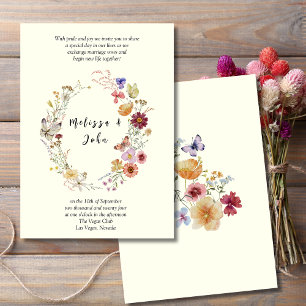 Convites Tan Rustic Boho Wildflower Wedding
