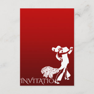 Convites Tango Classic Dance Campo de Vinho Vermelho Person