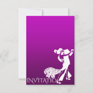 Convites Tango Classic Dance Purple Lavanda Ombre