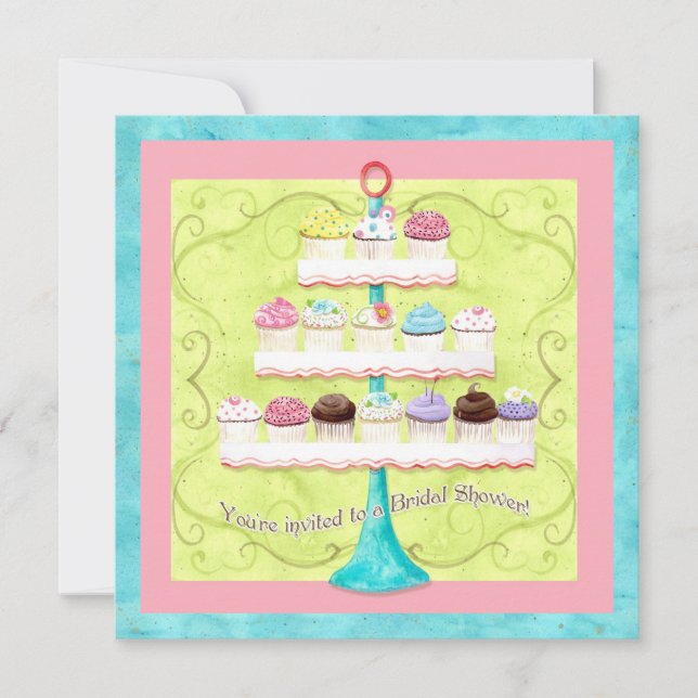 Convites Tantos Cupcakes, Chá de panela (Frente)