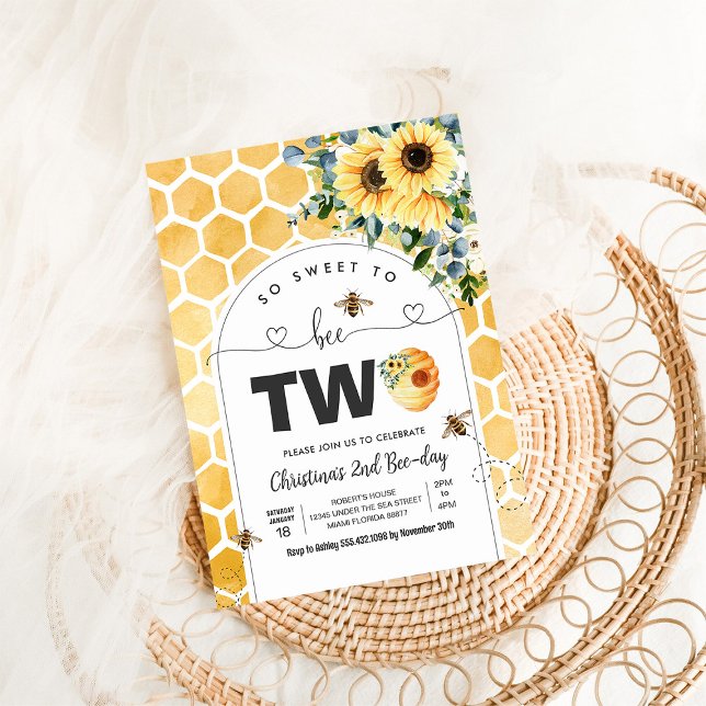 Convites Tão Doce De Ser Duas Festas Do Tema Das Abelhas Pr (Criador carregado)