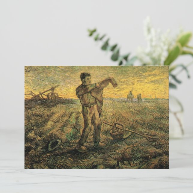 Convites Tarde - Fim do Dia de Vincent van Gogh (Em pé/Frente)