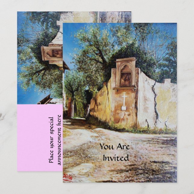 Convites TARDE, RIMAGGIO / Toscana (Frente/Verso)