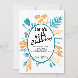 Convites Tarjeta cumpleaños con diseño original