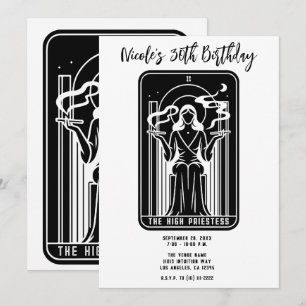 Convites Tarot Alta Sacerdotisa Fumo de Maconha Oculto