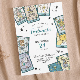 Convites Tarot Card Theme Baby Shower Invitations
