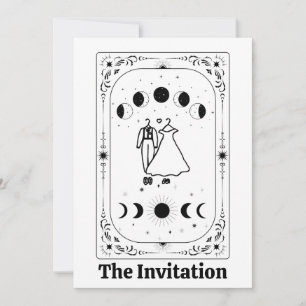 Convites Tarot Personalizado Fortuna Celestial Lua Mágica