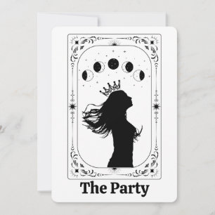 Convites Tarot Personalizado Mística Celestial Lua Magia Fa
