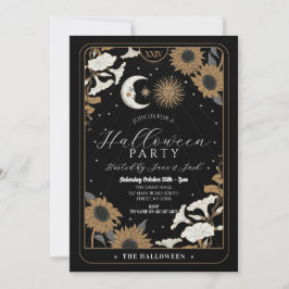 Convites Tarot Sun Moon Alinha Espíritos do Dia das Bruxas