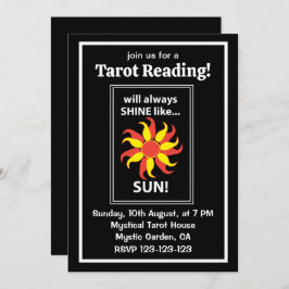 Convites Tarot Sun Mystical Tarot