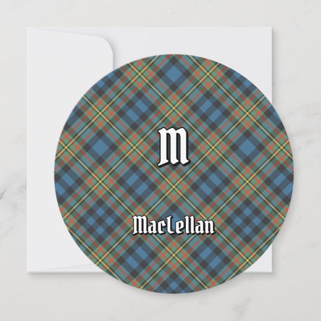 Convites Tartan Antigo do Clã MacLellan (Frente)